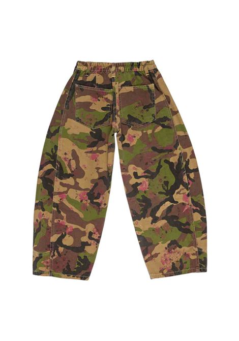Pantaloni con stampa Lù-Lù BY MISS GRANT | LL4474MIMETICO